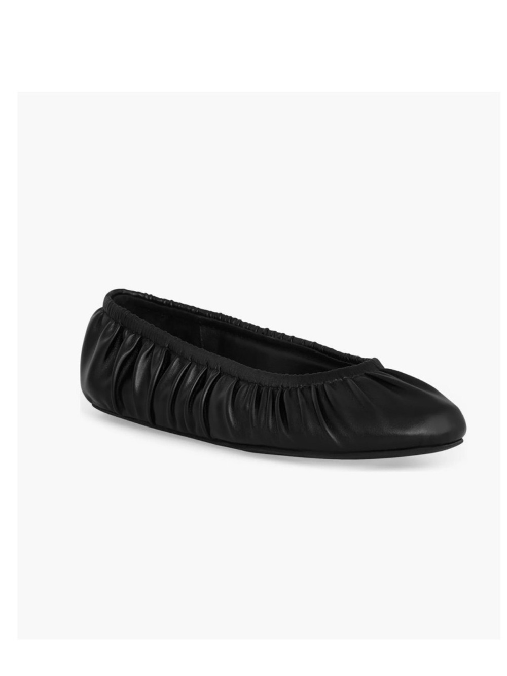 Rebecca Minkoff Ruched Balle Vegan Leather Women’s Flats Size 8.5 NIB